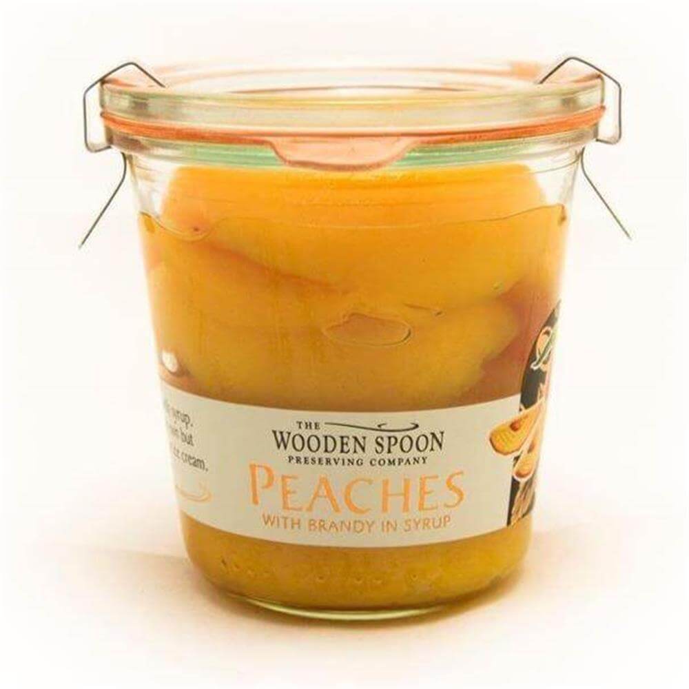 The Wooden Spoon Preserved Peaches With Brandy in Syrup 300g